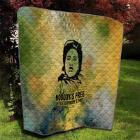 Fannie Lou Hamer Quilt Unbossable Quote Design Protest Silhouettes and Voting Rights Tribute - Wonder Print Shop