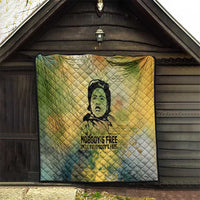 Fannie Lou Hamer Quilt Unbossable Quote Design Protest Silhouettes and Voting Rights Tribute - Wonder Print Shop