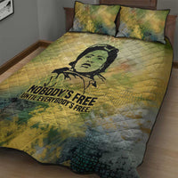 Fannie Lou Hamer Quilt Bed Set Unbossable Quote Design Protest Silhouettes and Voting Rights Tribute - Wonder Print Shop