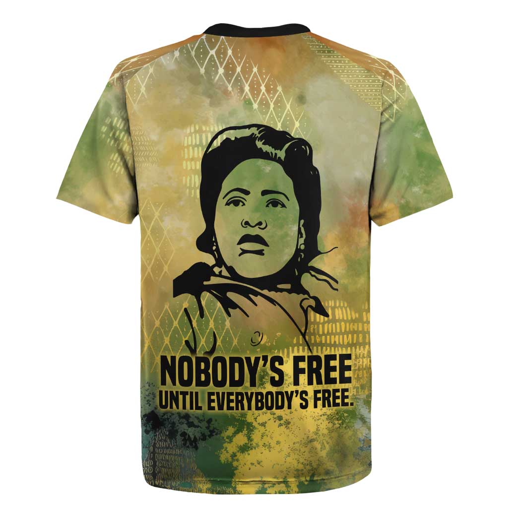 Fannie Lou Hamer Rugby Jersey Unbossable Quote Design Protest Silhouettes and Voting Rights Tribute - Wonder Print Shop