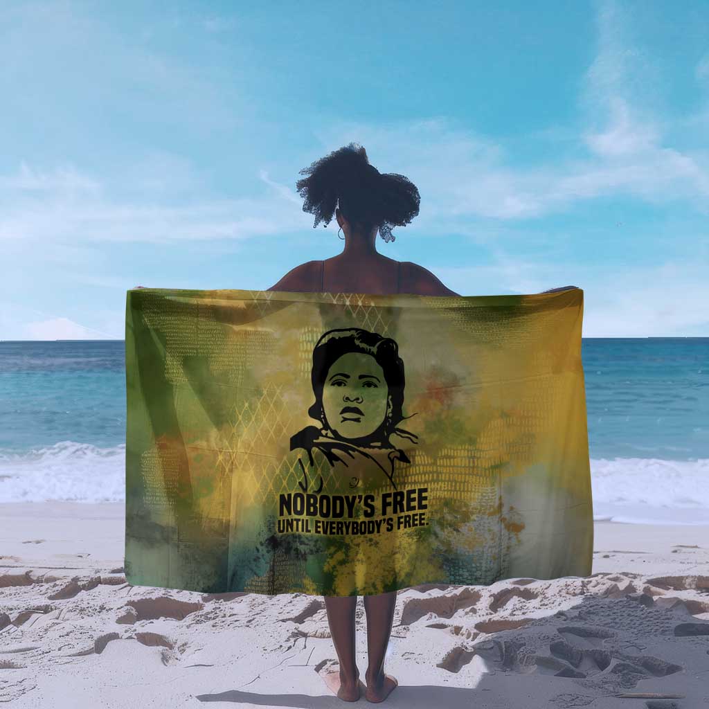 Fannie Lou Hamer Sarong Unbossable Quote Design Protest Silhouettes and Voting Rights Tribute - Wonder Print Shop
