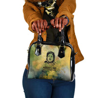 Fannie Lou Hamer Shoulder Handbag Unbossable Quote Design Protest Silhouettes and Voting Rights Tribute - Wonder Print Shop
