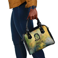 Fannie Lou Hamer Shoulder Handbag Unbossable Quote Design Protest Silhouettes and Voting Rights Tribute - Wonder Print Shop