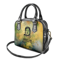 Fannie Lou Hamer Shoulder Handbag Unbossable Quote Design Protest Silhouettes and Voting Rights Tribute - Wonder Print Shop