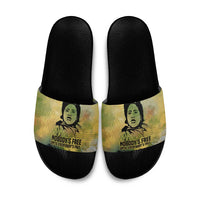 Fannie Lou Hamer Slide Sandals Unbossable Quote Design Protest Silhouettes and Voting Rights Tribute - Wonder Print Shop