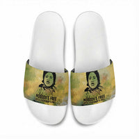 Fannie Lou Hamer Slide Sandals Unbossable Quote Design Protest Silhouettes and Voting Rights Tribute - Wonder Print Shop