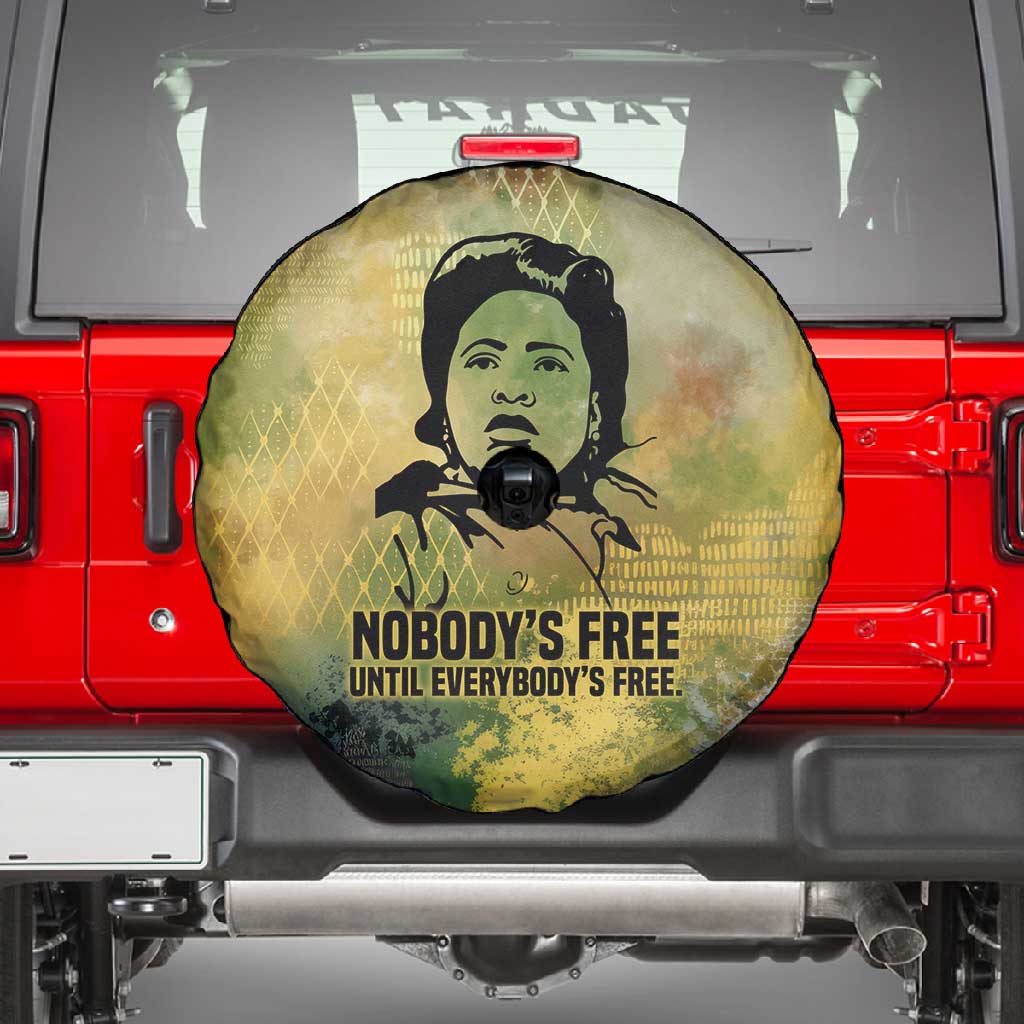 Fannie Lou Hamer Spare Tire Cover Unbossable Quote Design Protest Silhouettes and Voting Rights Tribute - Wonder Print Shop