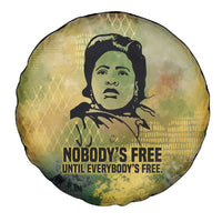 Fannie Lou Hamer Spare Tire Cover Unbossable Quote Design Protest Silhouettes and Voting Rights Tribute - Wonder Print Shop