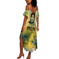 Fannie Lou Hamer Summer Maxi Dress Unbossable Quote Design Protest Silhouettes and Voting Rights Tribute - Wonder Print Shop