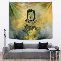 Fannie Lou Hamer Tapestry Unbossable Quote Design Protest Silhouettes and Voting Rights Tribute - Wonder Print Shop