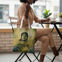 Fannie Lou Hamer Tote Bag Unbossable Quote Design Protest Silhouettes and Voting Rights Tribute - Wonder Print Shop