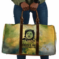 Fannie Lou Hamer Travel Bag Unbossable Quote Design Protest Silhouettes and Voting Rights Tribute - Wonder Print Shop