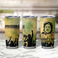 Fannie Lou Hamer Tumbler Cup Unbossable Quote Design Protest Silhouettes and Voting Rights Tribute - Wonder Print Shop