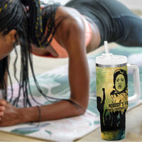 Fannie Lou Hamer Tumbler With Handle Unbossable Quote Design Protest Silhouettes and Voting Rights Tribute - Wonder Print Shop