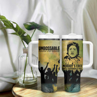 Fannie Lou Hamer Tumbler With Handle Unbossable Quote Design Protest Silhouettes and Voting Rights Tribute - Wonder Print Shop