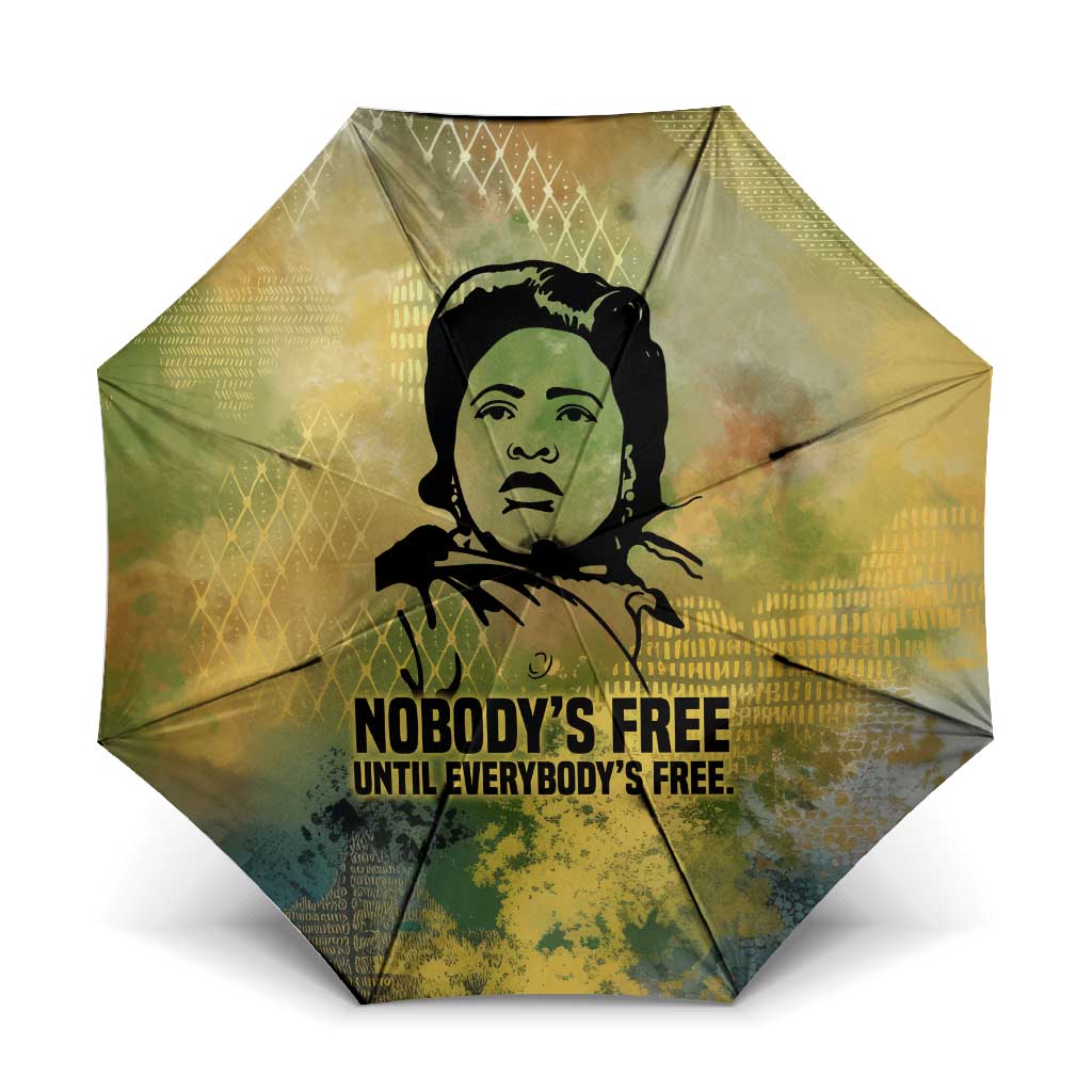 Fannie Lou Hamer Umbrella Unbossable Quote Design Protest Silhouettes and Voting Rights Tribute - Wonder Print Shop