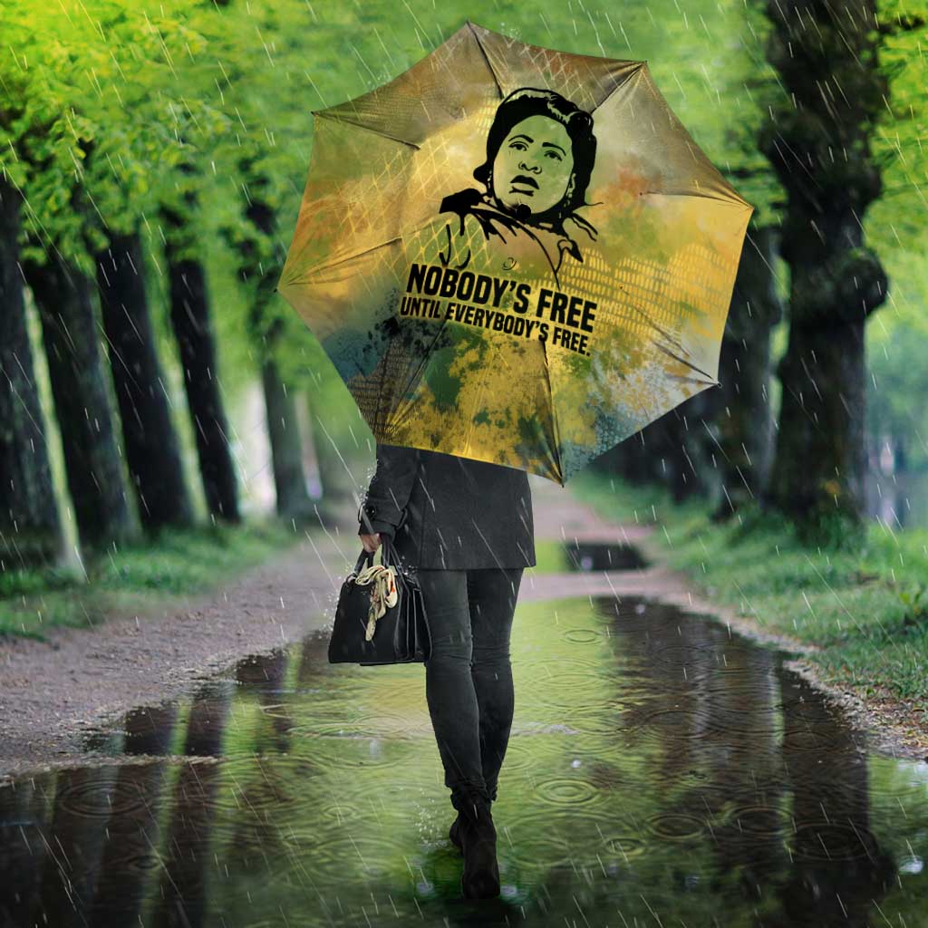 Fannie Lou Hamer Umbrella Unbossable Quote Design Protest Silhouettes and Voting Rights Tribute - Wonder Print Shop