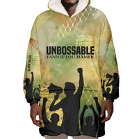 Fannie Lou Hamer Wearable Blanket Hoodie Unbossable Quote Design Protest Silhouettes and Voting Rights Tribute - Wonder Print Shop