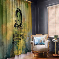 Fannie Lou Hamer Window Curtain Unbossable Quote Design Protest Silhouettes and Voting Rights Tribute - Wonder Print Shop