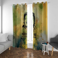 Fannie Lou Hamer Window Curtain Unbossable Quote Design Protest Silhouettes and Voting Rights Tribute - Wonder Print Shop