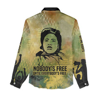 Fannie Lou Hamer Women Casual Shirt Unbossable Quote Design Protest Silhouettes and Voting Rights Tribute - Wonder Print Shop