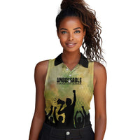 Fannie Lou Hamer Women Sleeveless Polo Shirt Unbossable Quote Design Protest Silhouettes and Voting Rights Tribute - Wonder Print Shop