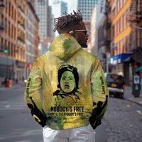 Fannie Lou Hamer Zip Hoodie Unbossable Quote Design Protest Silhouettes and Voting Rights Tribute - Wonder Print Shop