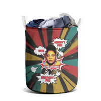 Fannie Lou Hamer Laundry Basket with Pop Art Comic Style Design Bold Quote and Civil Rights Tribute - Wonder Print Shop