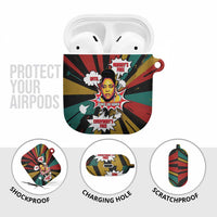 Fannie Lou Hamer AirPods Case with Pop Art Comic Style Design Bold Quote and Civil Rights Tribute - Wonder Print Shop