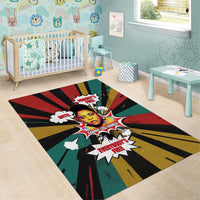 Fannie Lou Hamer Area Rug with Pop Art Comic Style Design Bold Quote and Civil Rights Tribute - Wonder Print Shop