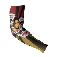 Fannie Lou Hamer Arm Sleeves with Pop Art Comic Style Design Bold Quote and Civil Rights Tribute - Wonder Print Shop