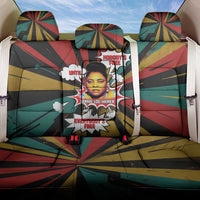 Fannie Lou Hamer Back Car Seat Cover with Pop Art Comic Style Design Bold Quote and Civil Rights Tribute - Wonder Print Shop