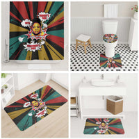 Fannie Lou Hamer Bathroom Set with Pop Art Comic Style Design Bold Quote and Civil Rights Tribute - Wonder Print Shop