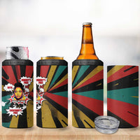 Fannie Lou Hamer 4 in 1 Can Cooler Tumbler with Pop Art Comic Style Design Bold Quote and Civil Rights Tribute - Wonder Print Shop