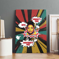 Fannie Lou Hamer Canvas Wall Art with Pop Art Comic Style Design Bold Quote and Civil Rights Tribute - Wonder Print Shop