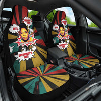 Fannie Lou Hamer Car Seat Cover with Pop Art Comic Style Design Bold Quote and Civil Rights Tribute - Wonder Print Shop