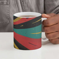 Fannie Lou Hamer Ceramic Mug with Pop Art Comic Style Design Bold Quote and Civil Rights Tribute - Wonder Print Shop