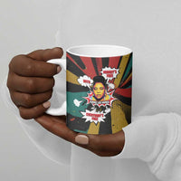 Fannie Lou Hamer Ceramic Mug with Pop Art Comic Style Design Bold Quote and Civil Rights Tribute - Wonder Print Shop