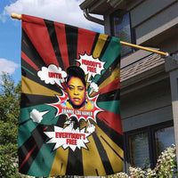 Fannie Lou Hamer Garden Flag with Pop Art Comic Style Design Bold Quote and Civil Rights Tribute - Wonder Print Shop