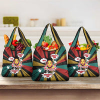 Fannie Lou Hamer Grocery Bag with Pop Art Comic Style Design Bold Quote and Civil Rights Tribute - Wonder Print Shop