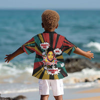 Fannie Lou Hamer Kid Hawaiian Shirt with Pop Art Comic Style Design Bold Quote and Civil Rights Tribute - Wonder Print Shop