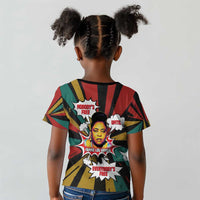 Fannie Lou Hamer Kid T shirt with Pop Art Comic Style Design Bold Quote and Civil Rights Tribute - Wonder Print Shop