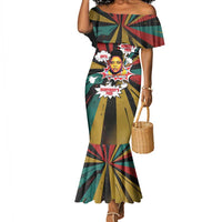 Fannie Lou Hamer Mermaid Dress with Pop Art Comic Style Design Bold Quote and Civil Rights Tribute - Wonder Print Shop