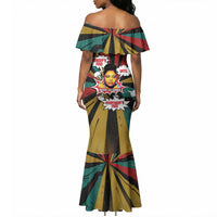 Fannie Lou Hamer Mermaid Dress with Pop Art Comic Style Design Bold Quote and Civil Rights Tribute - Wonder Print Shop