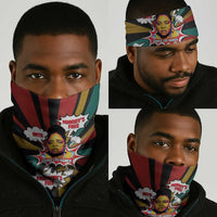 Fannie Lou Hamer Neck Gaiter with Pop Art Comic Style Design Bold Quote and Civil Rights Tribute - Wonder Print Shop