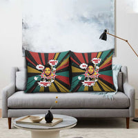 Fannie Lou Hamer Pillow Cover with Pop Art Comic Style Design Bold Quote and Civil Rights Tribute - Wonder Print Shop