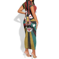 Fannie Lou Hamer Short Sleeve Bodycon Dress with Pop Art Comic Style Design Bold Quote and Civil Rights Tribute - Wonder Print Shop