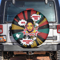 Fannie Lou Hamer Spare Tire Cover with Pop Art Comic Style Design Bold Quote and Civil Rights Tribute - Wonder Print Shop