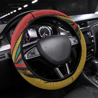 Fannie Lou Hamer Steering Wheel Cover with Pop Art Comic Style Design Bold Quote and Civil Rights Tribute - Wonder Print Shop
