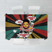 Fannie Lou Hamer Tablecloth with Pop Art Comic Style Design Bold Quote and Civil Rights Tribute - Wonder Print Shop